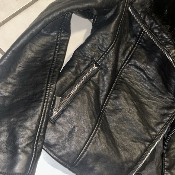 Wildflowers Biker faux fur jacket - Picture 4 of 6